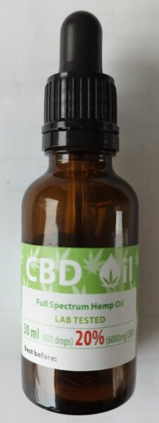 20% CBD õli 30 ml THC <0,2% (FUTURA)