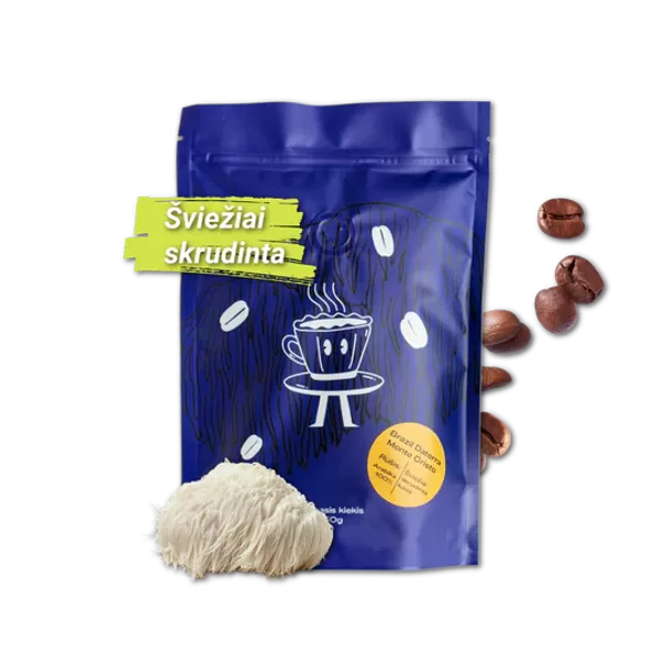 Värskelt röstitud Brazil Daterra Monte Cristo kohv Lion's Mane seenepulbriga (jahvatatud) 250g