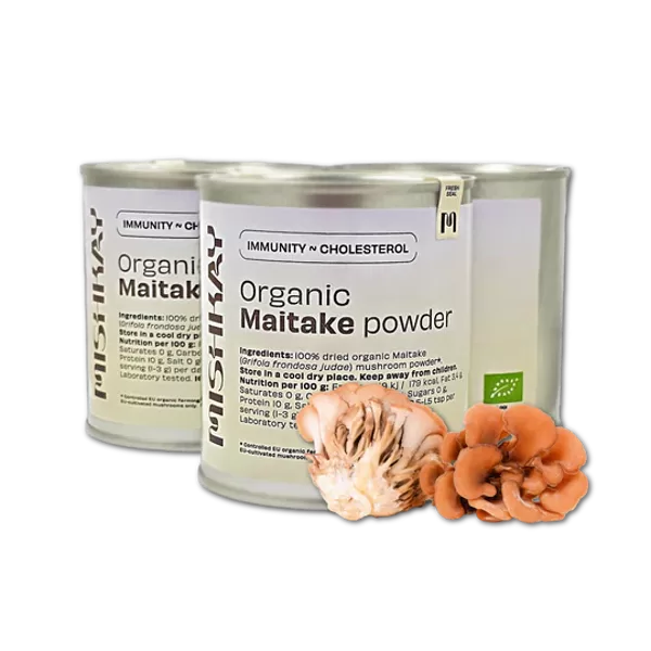  Ekologiški Maitake (Grifola frondosa) - džiovinti grybų milteliai 100g