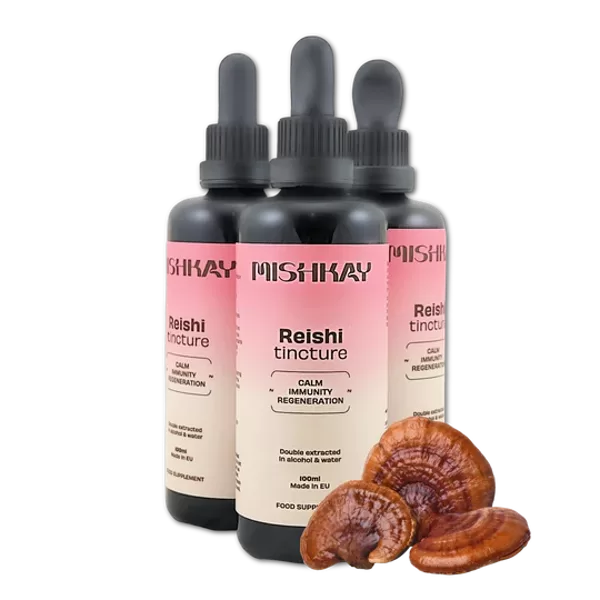 Reishi sēņu ekstrakts - tinktūra (DIGITĀLAIS PIEDĀVĀJUMS). (100 ml)